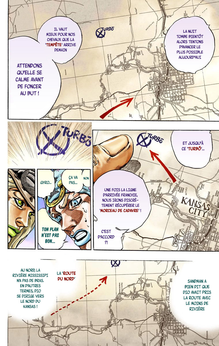 Read JoJo_s Bizarre Adventure Part 7 Steel Ball Run Official Colored FR Manga Online