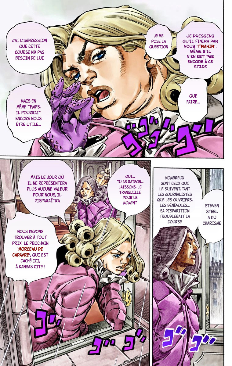 Read JoJo_s Bizarre Adventure Part 7 Steel Ball Run Official Colored FR Manga Online