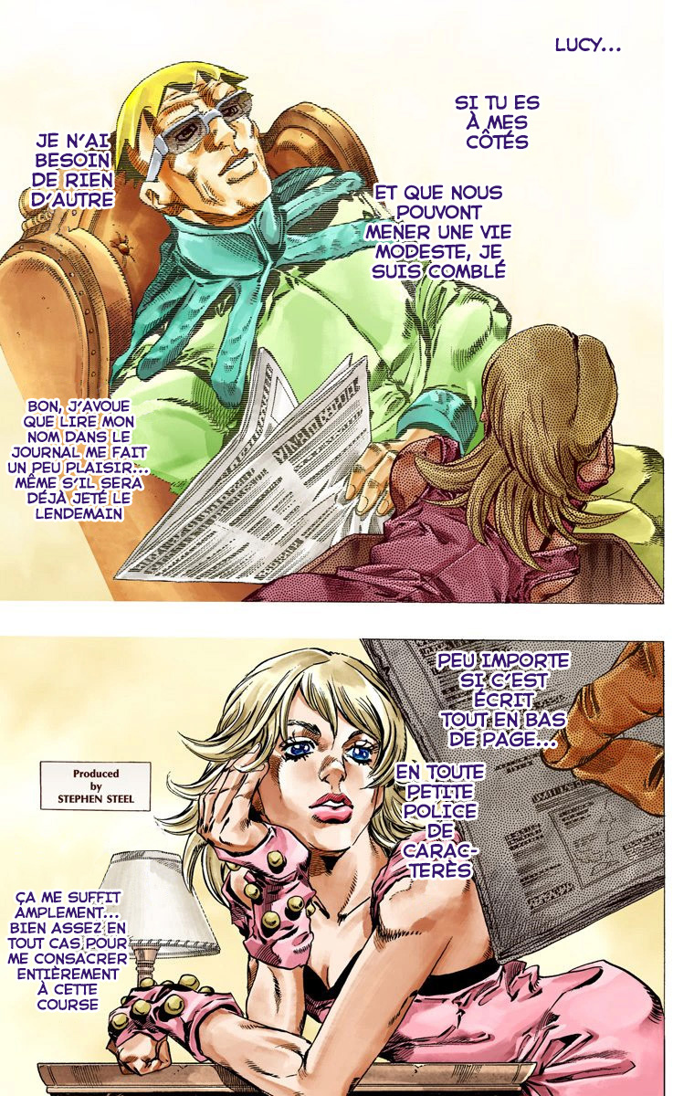 Read JoJo_s Bizarre Adventure Part 7 Steel Ball Run Official Colored FR Manga Online