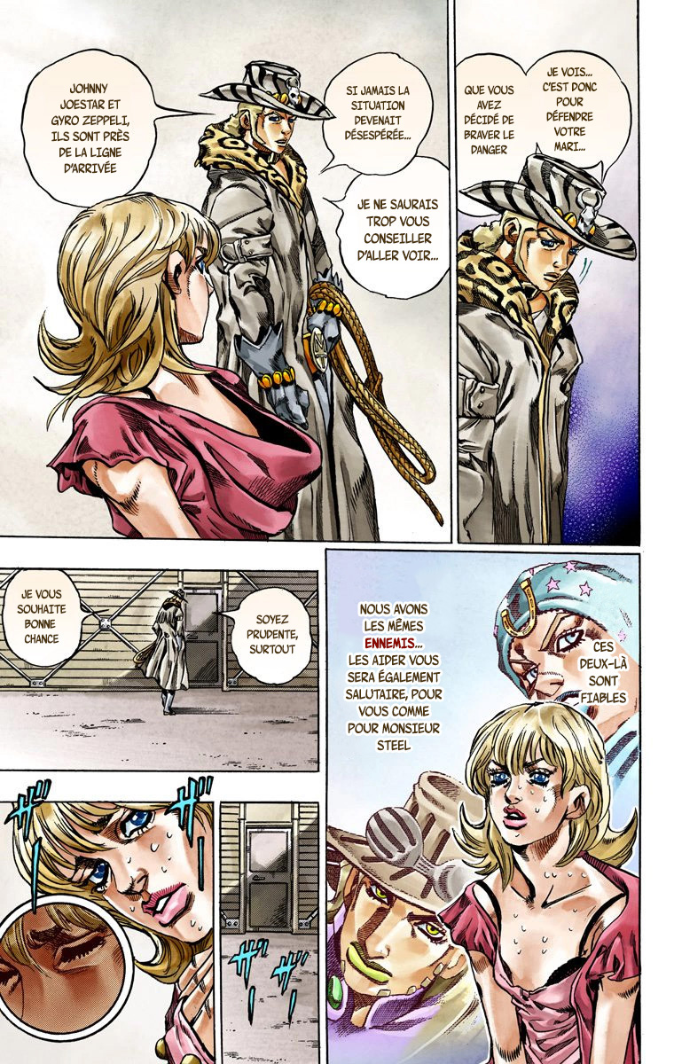 Read JoJo_s Bizarre Adventure Part 7 Steel Ball Run Official Colored FR Manga Online