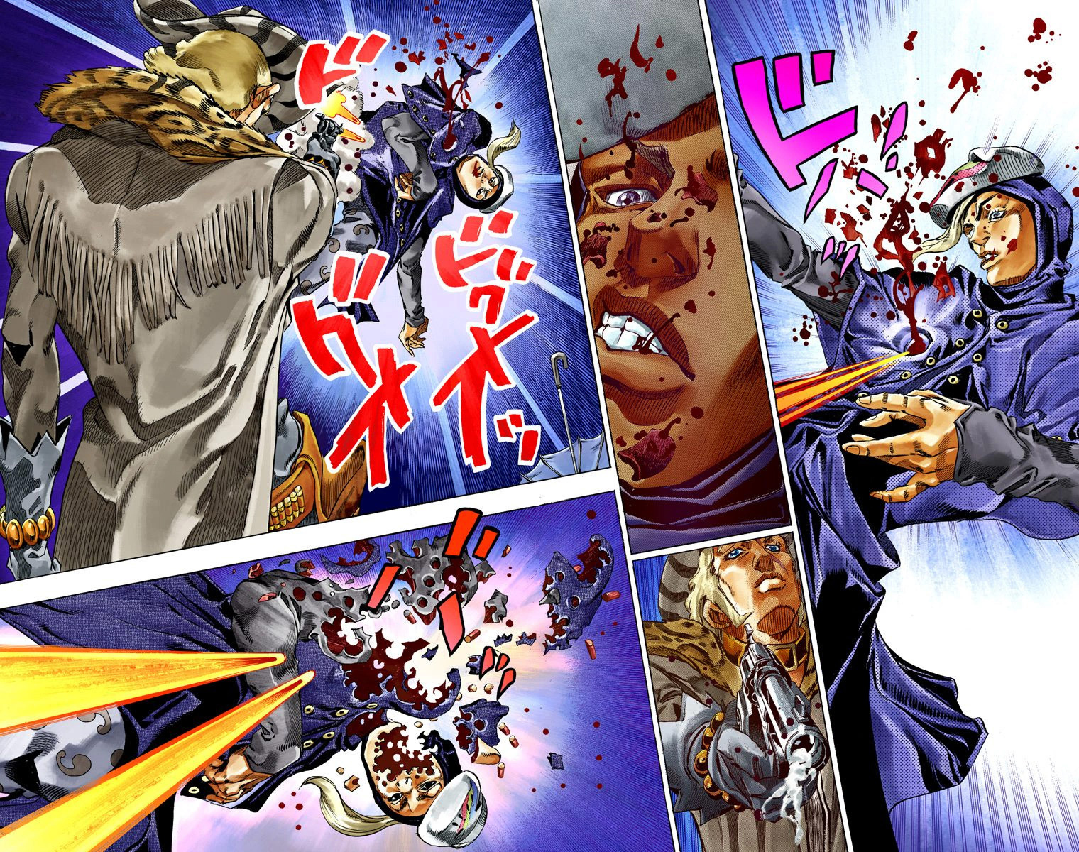 Read JoJo_s Bizarre Adventure Part 7 Steel Ball Run Official Colored FR Manga Online