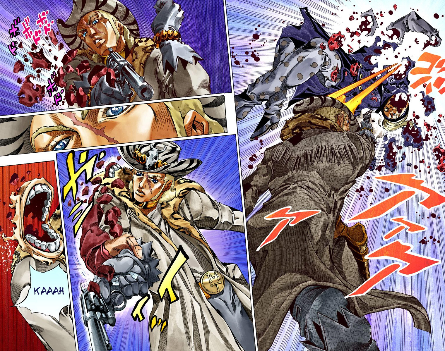 Read JoJo_s Bizarre Adventure Part 7 Steel Ball Run Official Colored FR Manga Online