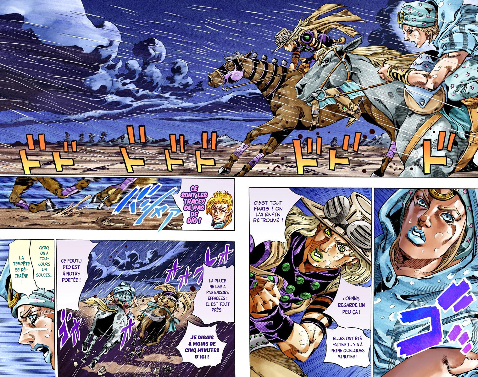 Read JoJo_s Bizarre Adventure Part 7 Steel Ball Run Official Colored FR Manga Online