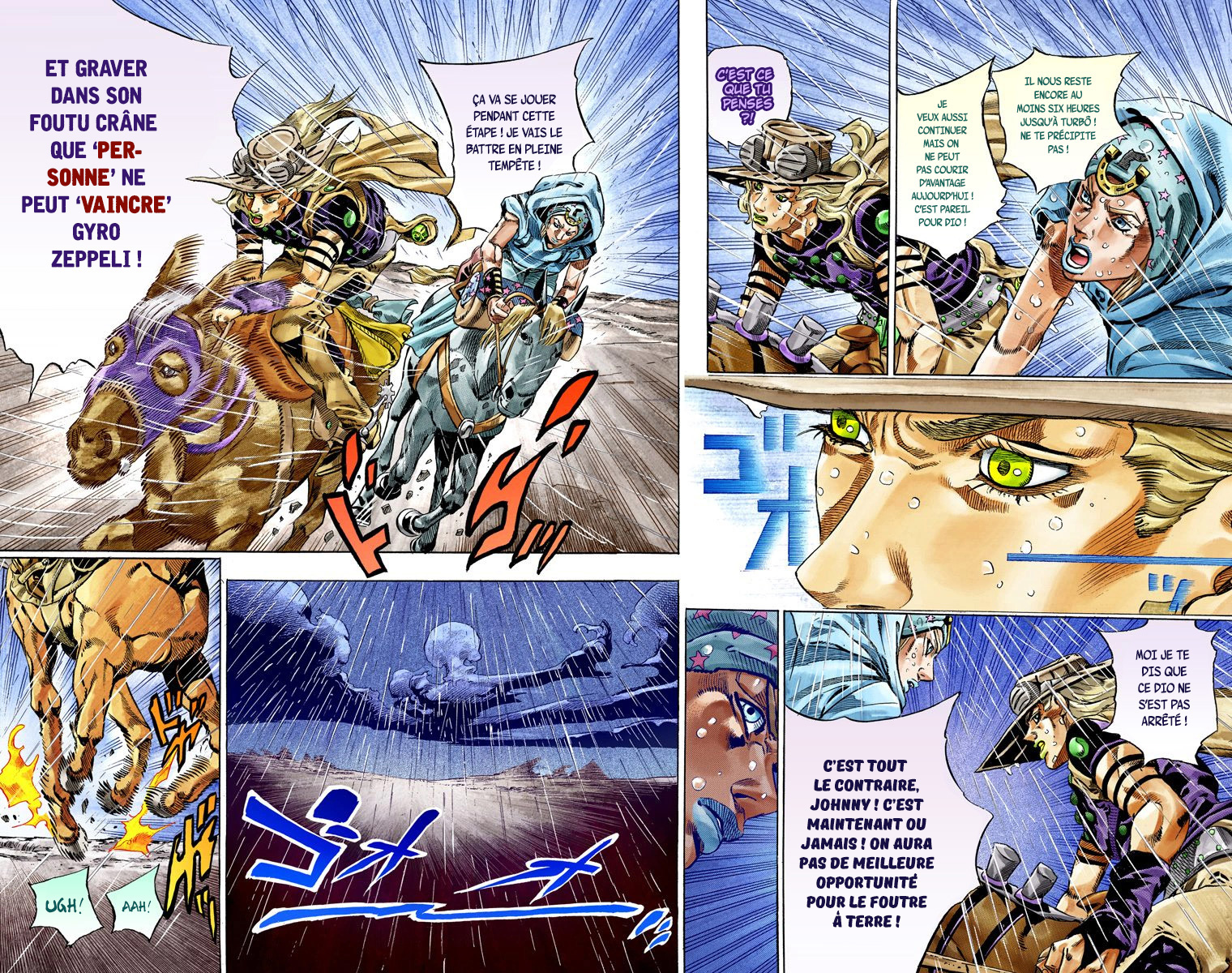 Read JoJo_s Bizarre Adventure Part 7 Steel Ball Run Official Colored FR Manga Online