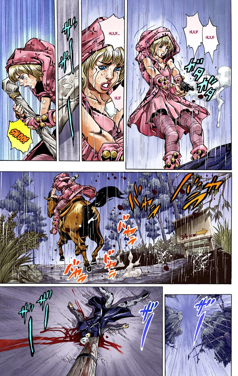 Read JoJo_s Bizarre Adventure Part 7 Steel Ball Run Official Colored FR Manga Online