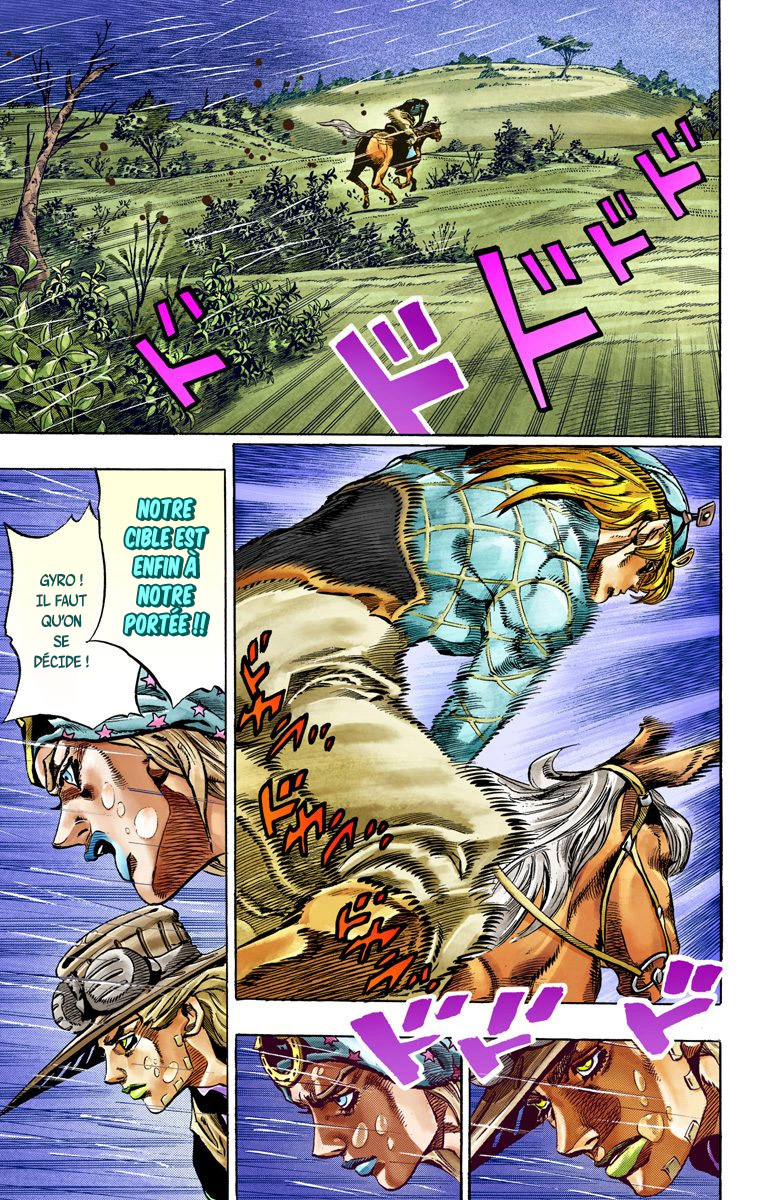 Read JoJo_s Bizarre Adventure Part 7 Steel Ball Run Official Colored FR Manga Online
