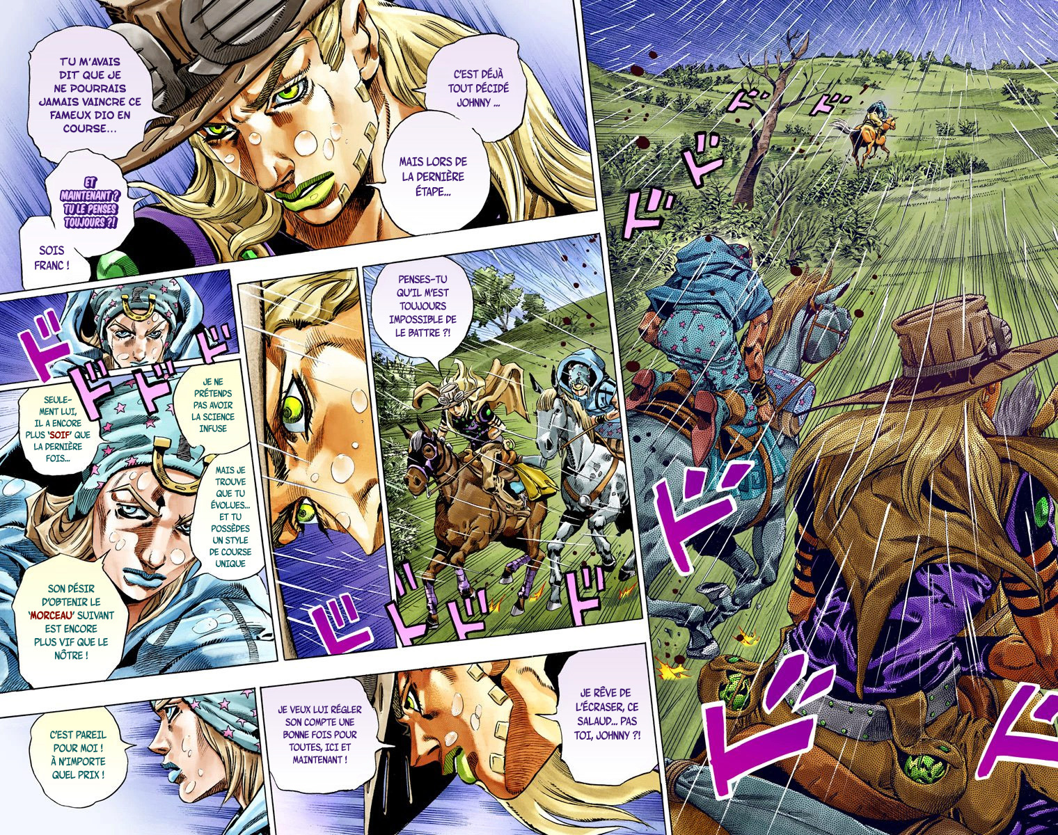 Read JoJo_s Bizarre Adventure Part 7 Steel Ball Run Official Colored FR Manga Online