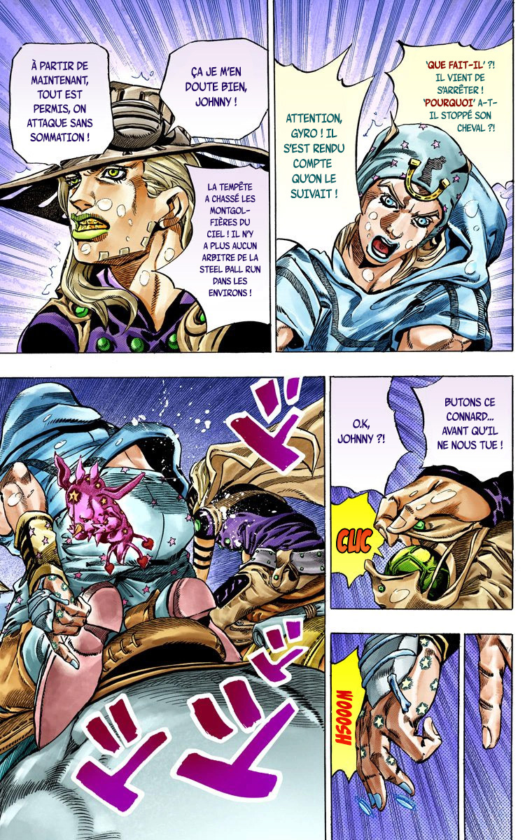 Read JoJo_s Bizarre Adventure Part 7 Steel Ball Run Official Colored FR Manga Online
