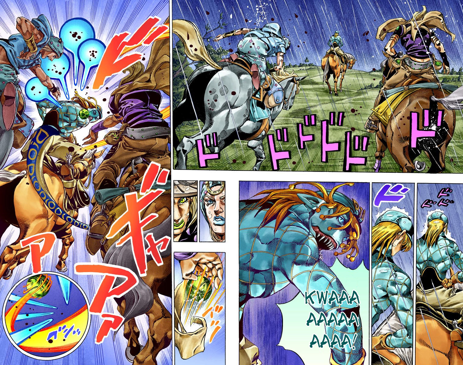 Read JoJo_s Bizarre Adventure Part 7 Steel Ball Run Official Colored FR Manga Online