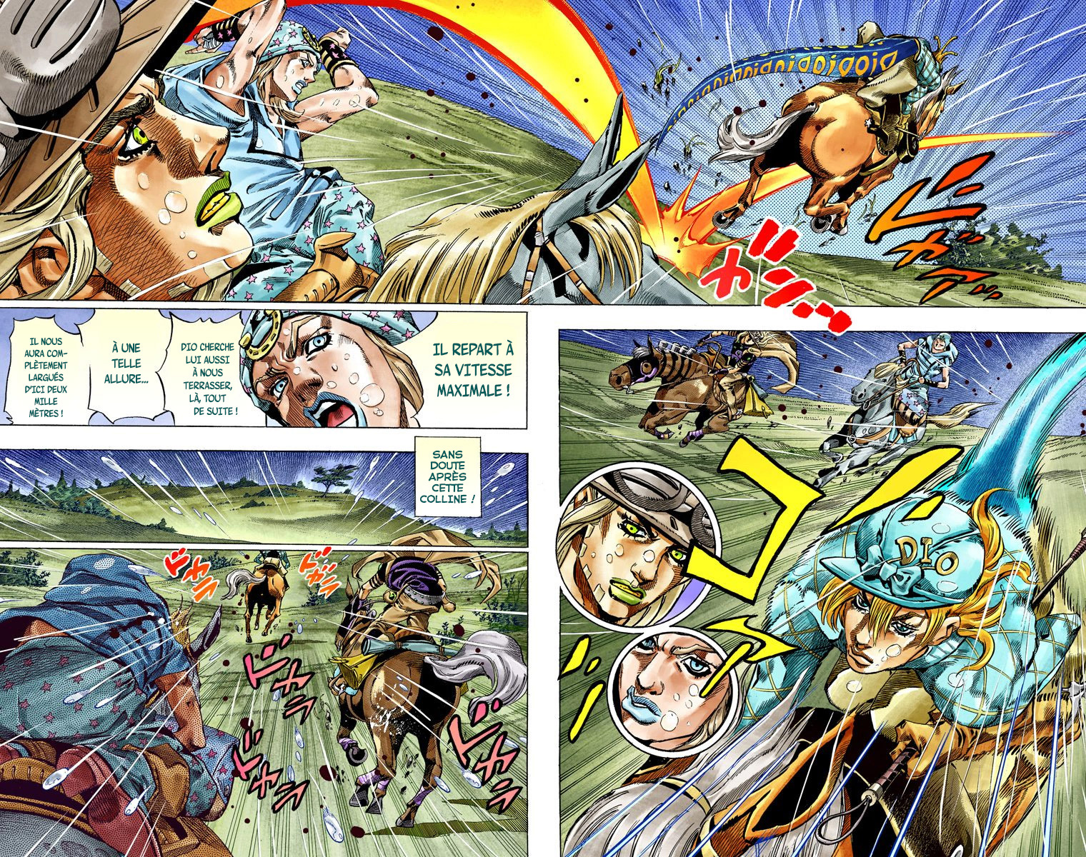 Read JoJo_s Bizarre Adventure Part 7 Steel Ball Run Official Colored FR Manga Online