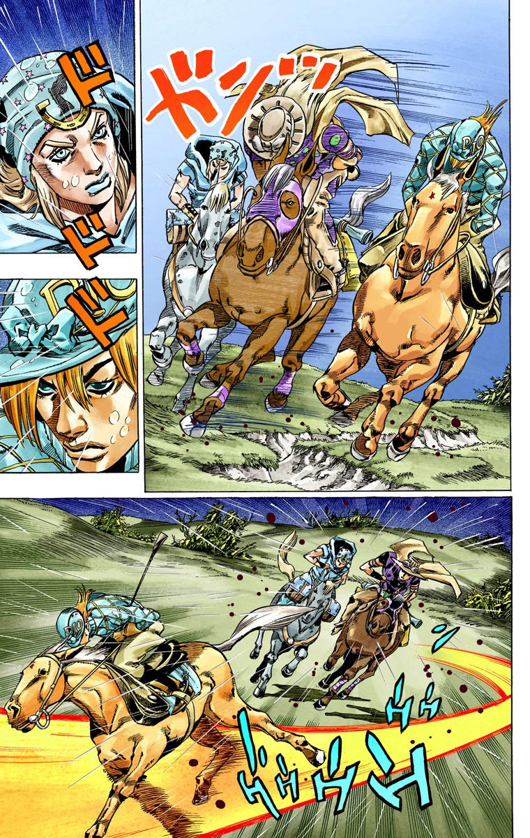Read JoJo_s Bizarre Adventure Part 7 Steel Ball Run Official Colored FR Manga Online