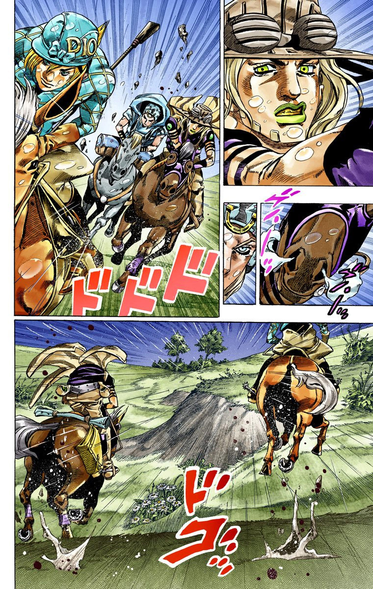 Read JoJo_s Bizarre Adventure Part 7 Steel Ball Run Official Colored FR Manga Online
