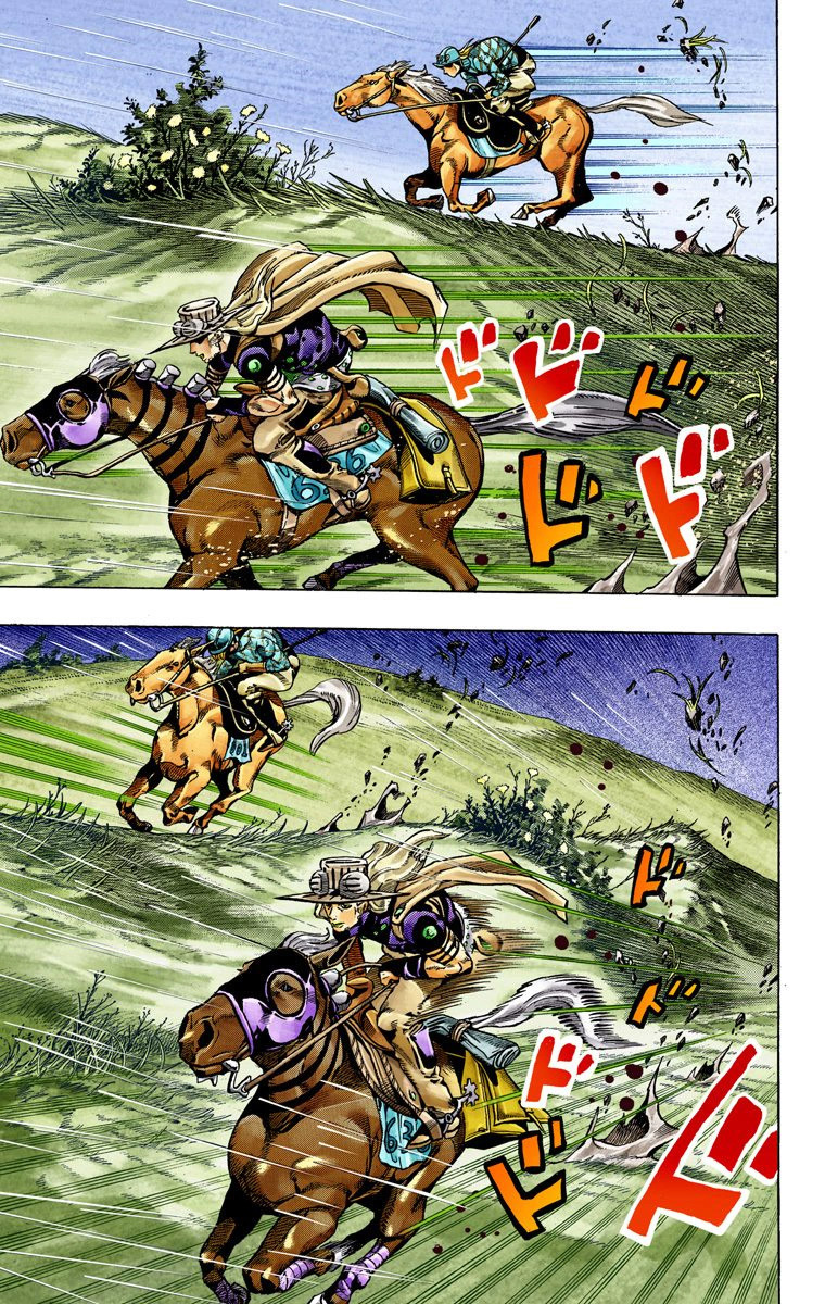 Read JoJo_s Bizarre Adventure Part 7 Steel Ball Run Official Colored FR Manga Online