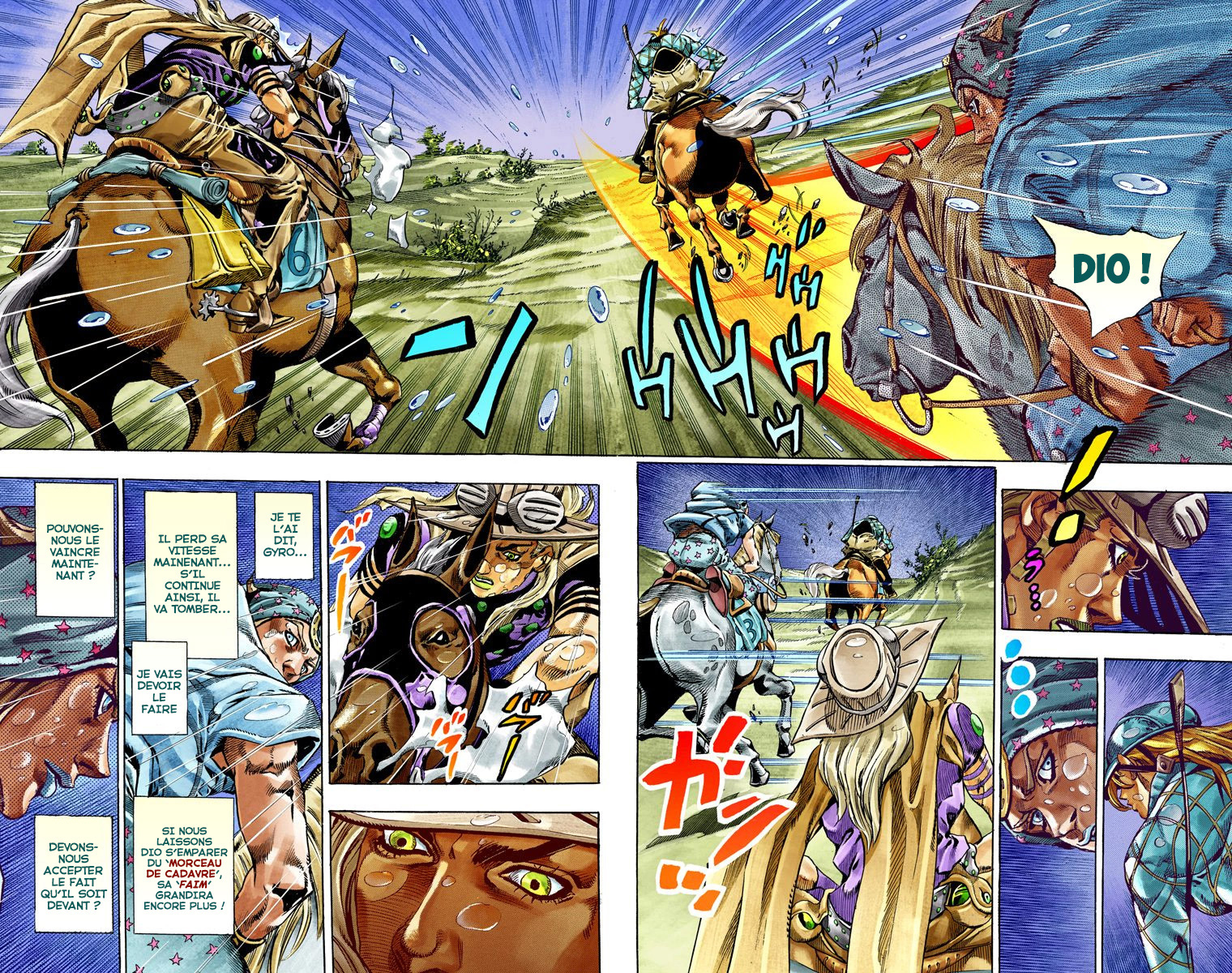 Read JoJo_s Bizarre Adventure Part 7 Steel Ball Run Official Colored FR Manga Online