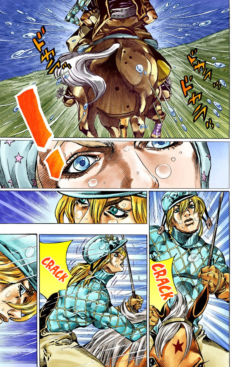 Read JoJo_s Bizarre Adventure Part 7 Steel Ball Run Official Colored FR Manga Online