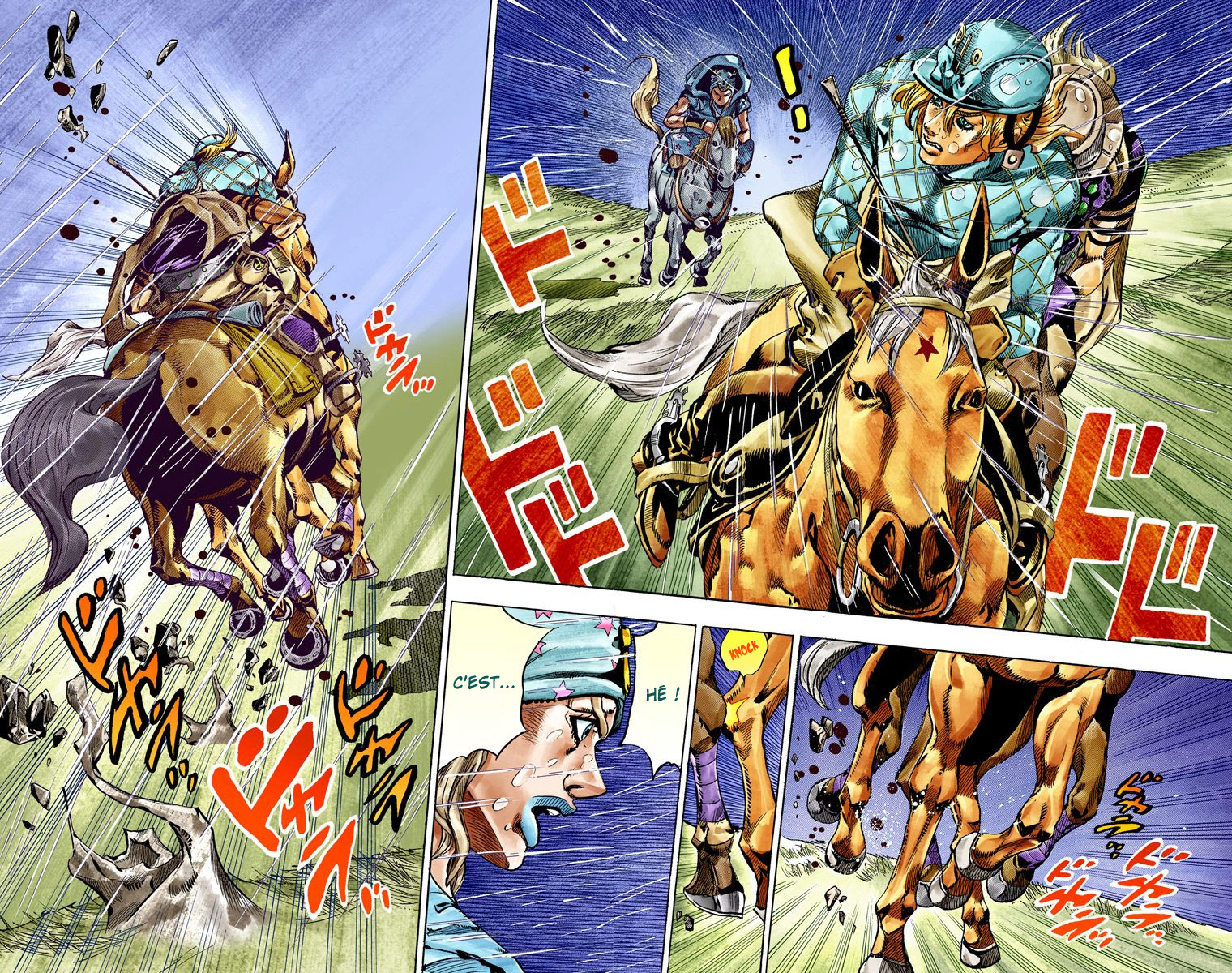 Read JoJo_s Bizarre Adventure Part 7 Steel Ball Run Official Colored FR Manga Online