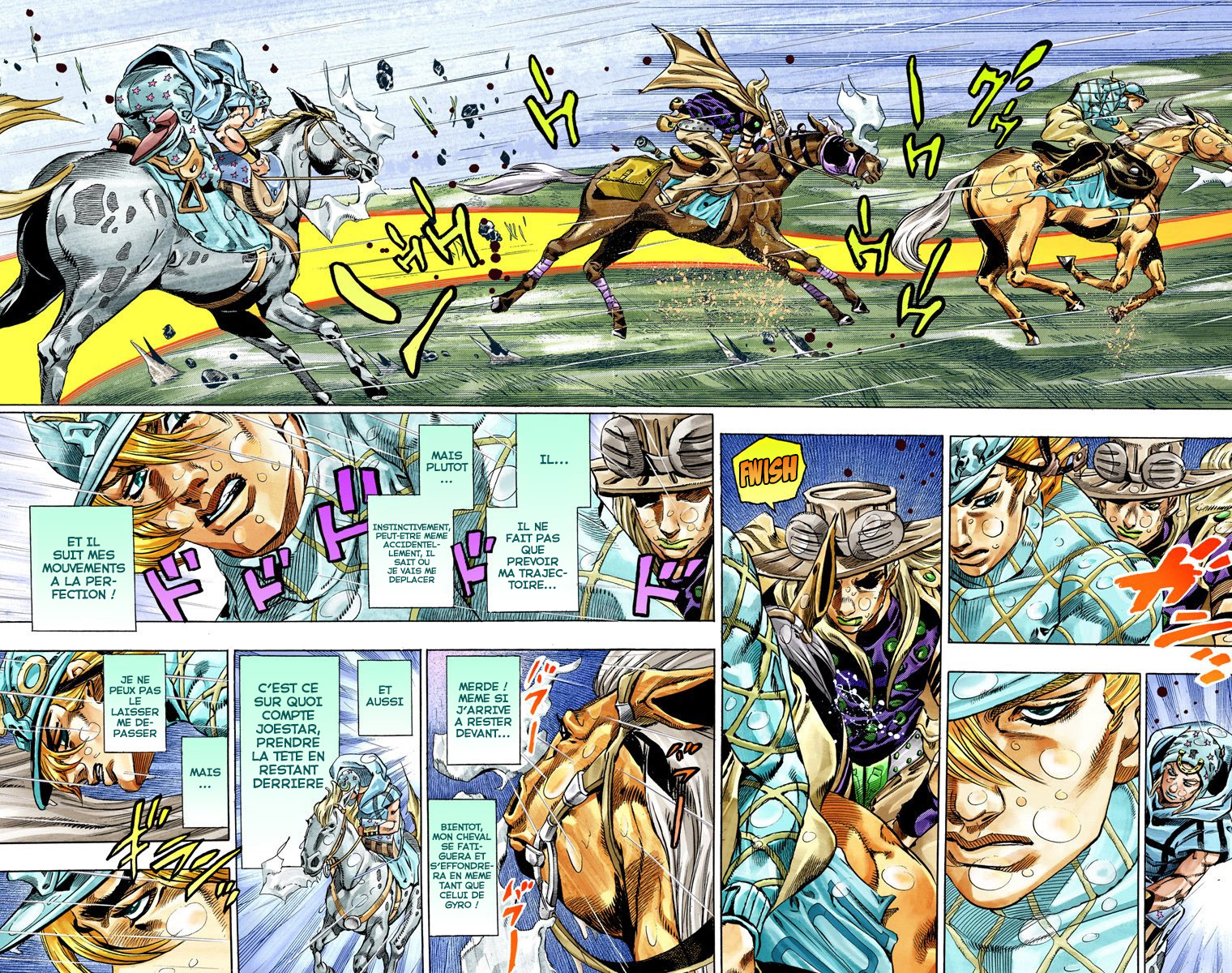 Read JoJo_s Bizarre Adventure Part 7 Steel Ball Run Official Colored FR Manga Online