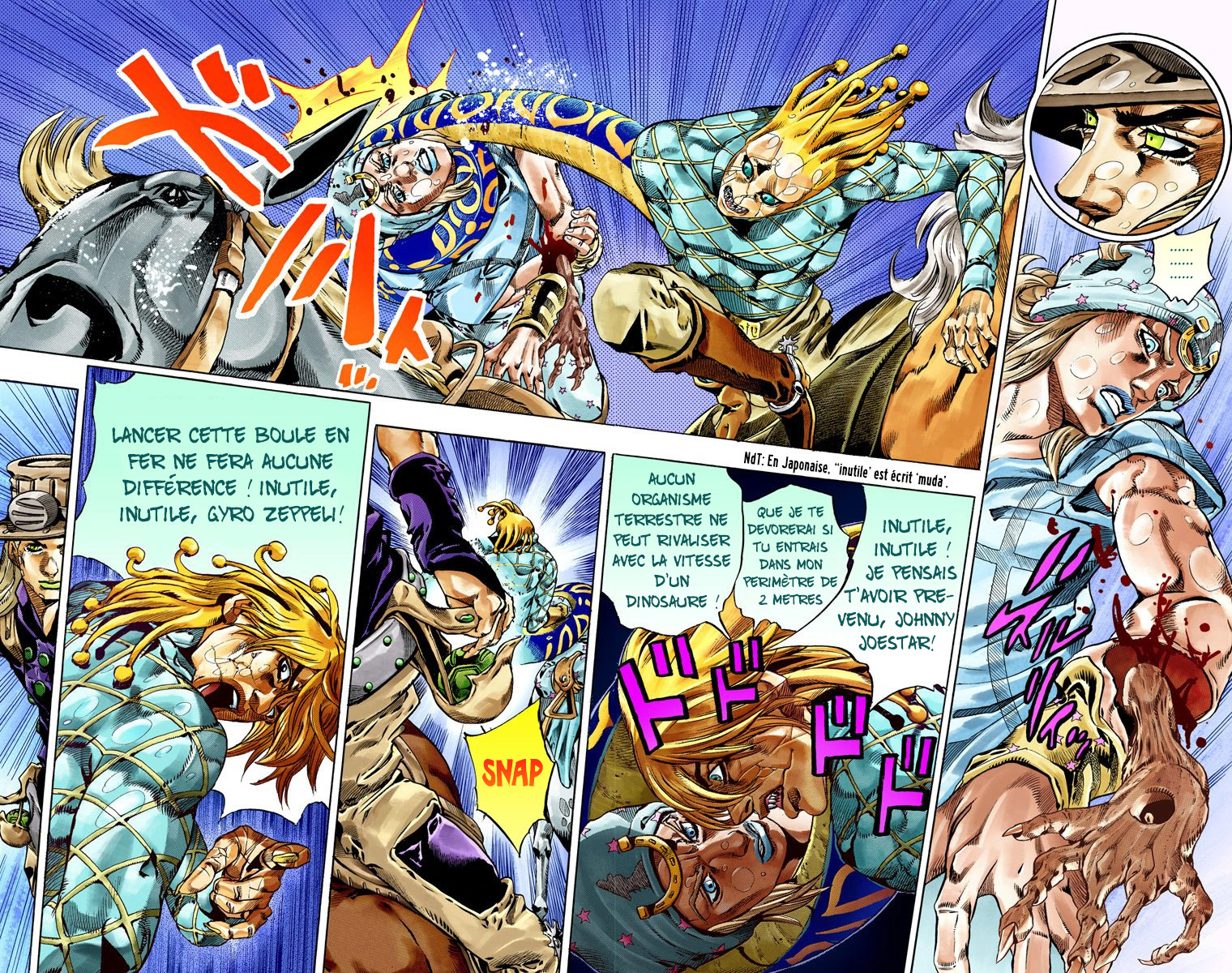 Read JoJo_s Bizarre Adventure Part 7 Steel Ball Run Official Colored FR Manga Online