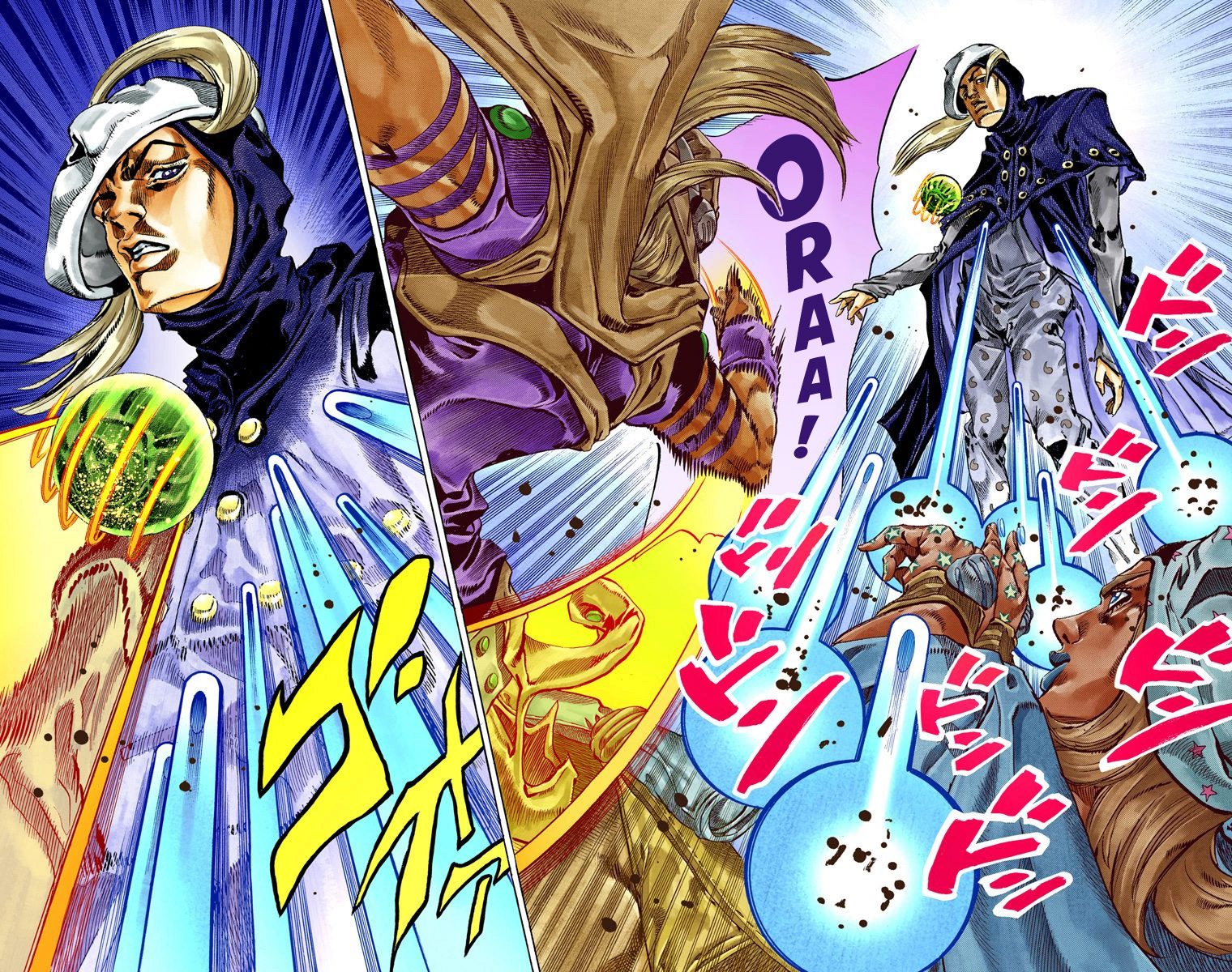 Read JoJo_s Bizarre Adventure Part 7 Steel Ball Run Official Colored FR Manga Online