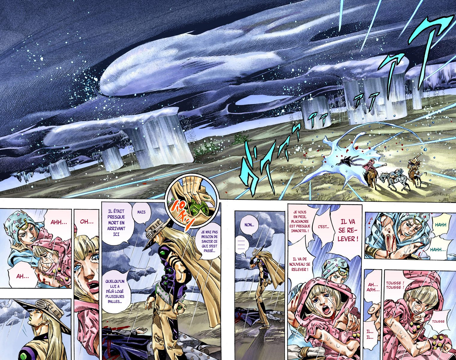 Read JoJo_s Bizarre Adventure Part 7 Steel Ball Run Official Colored FR Manga Online
