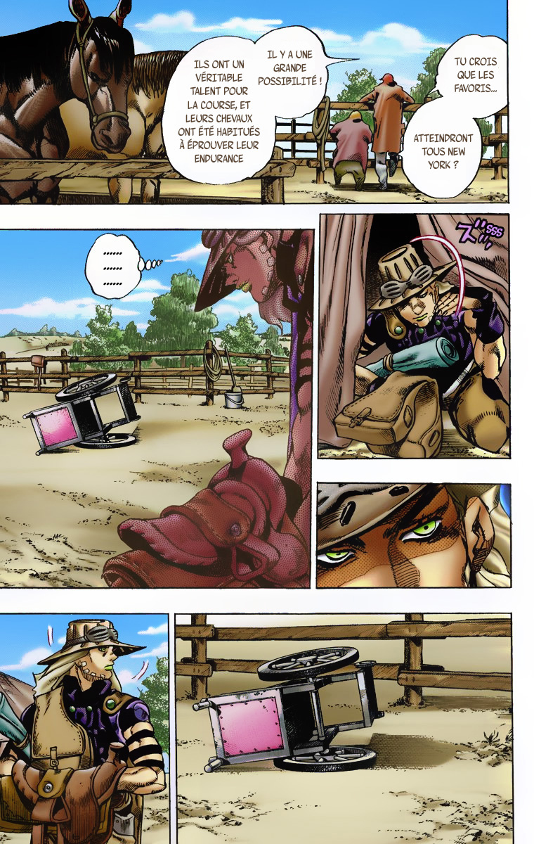 Read JoJo_s Bizarre Adventure Part 7 Steel Ball Run Official Colored FR Manga Online