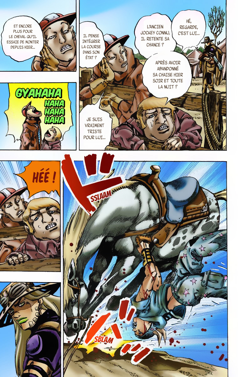 Read JoJo_s Bizarre Adventure Part 7 Steel Ball Run Official Colored FR Manga Online