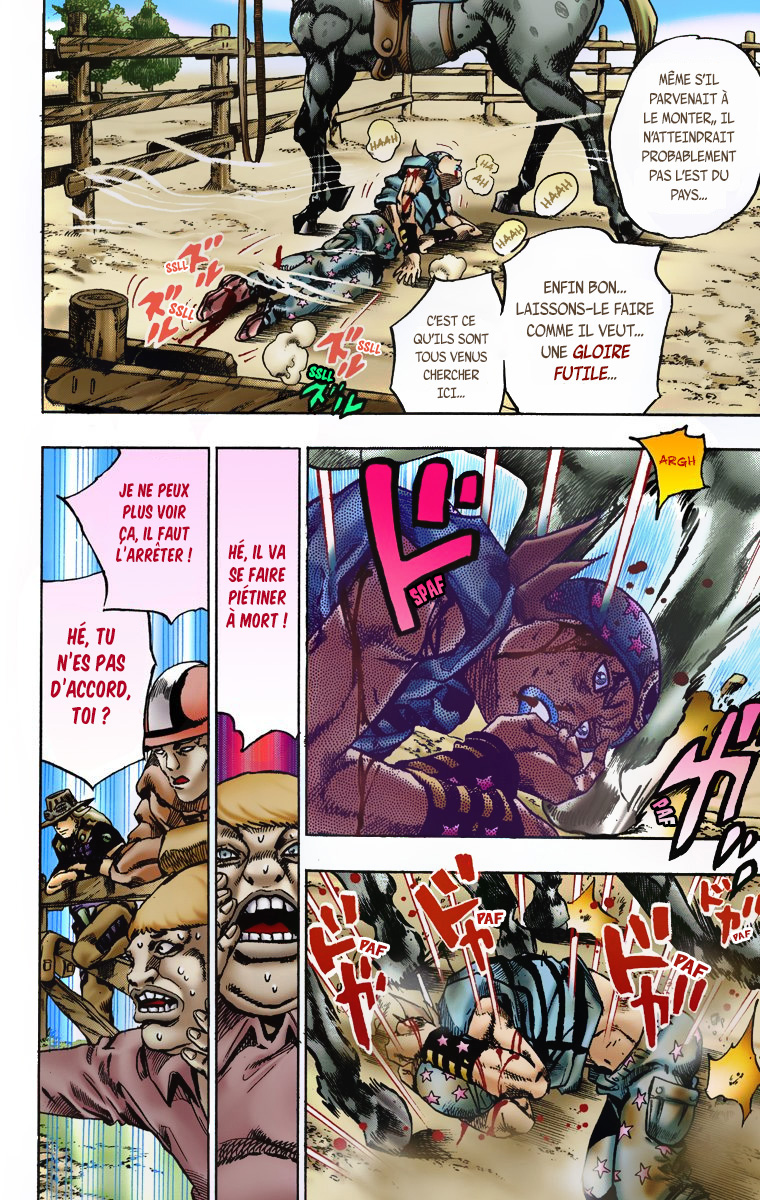 Read JoJo_s Bizarre Adventure Part 7 Steel Ball Run Official Colored FR Manga Online
