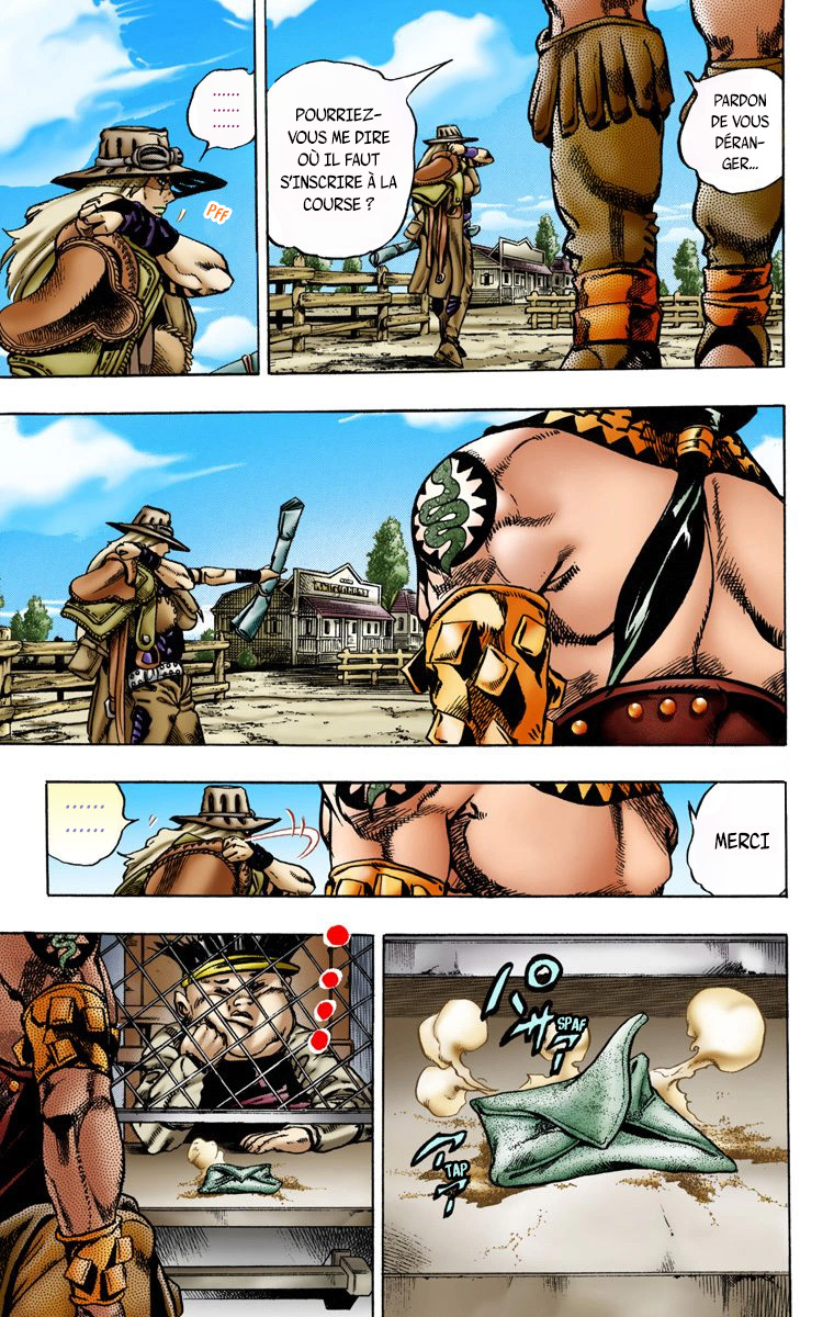 Read JoJo_s Bizarre Adventure Part 7 Steel Ball Run Official Colored FR Manga Online