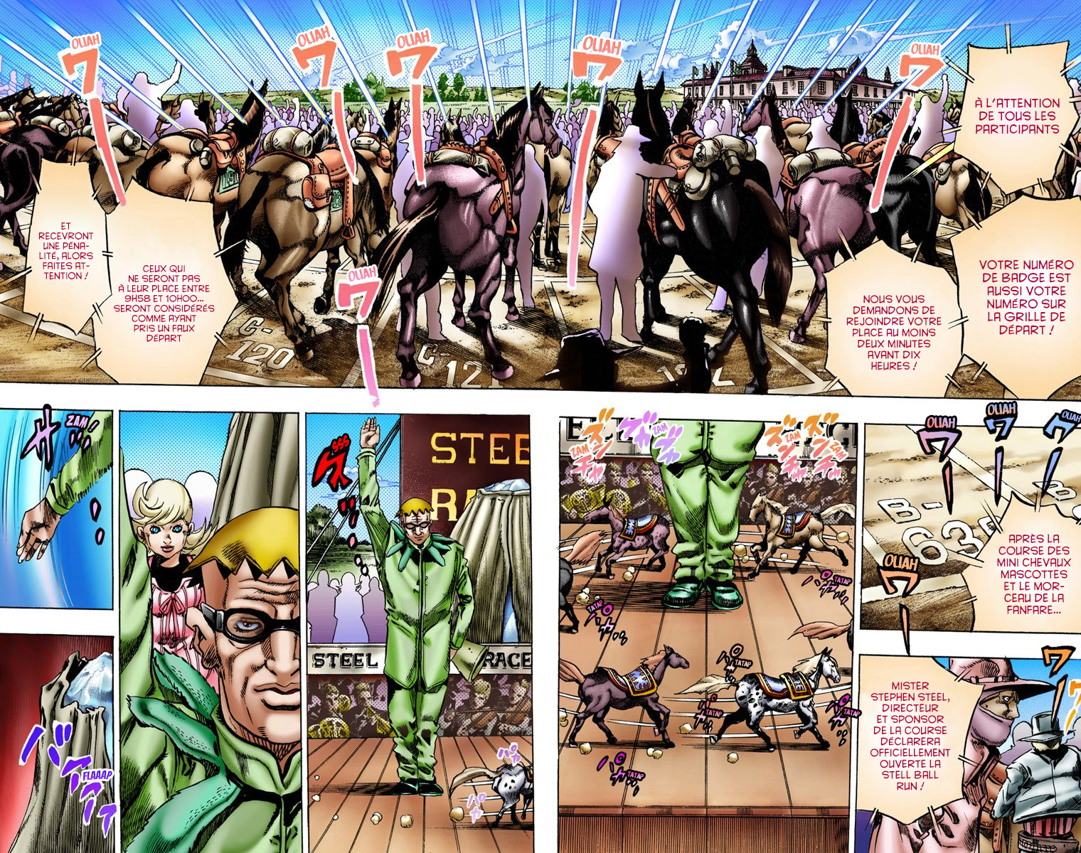 Read JoJo_s Bizarre Adventure Part 7 Steel Ball Run Official Colored FR Manga Online