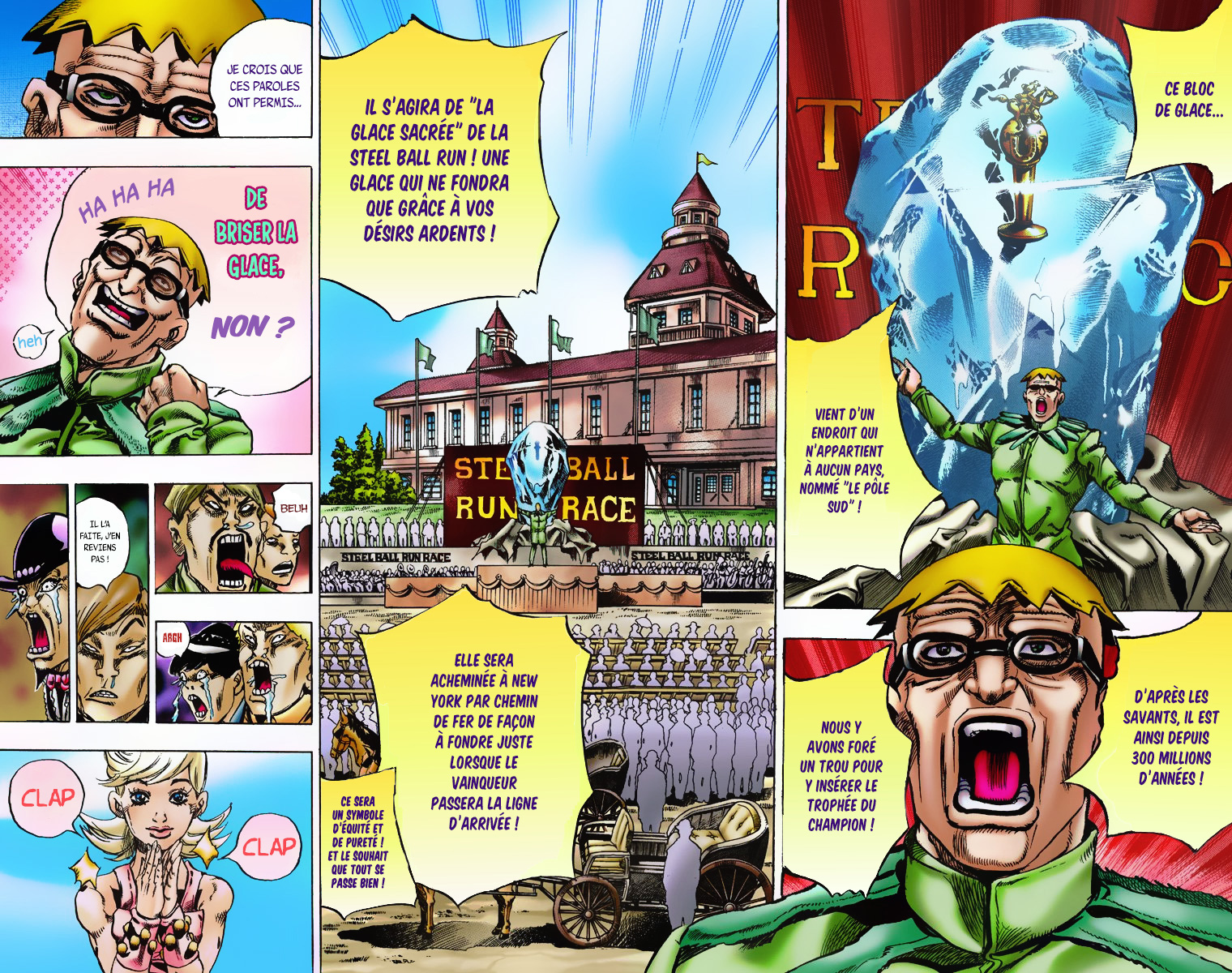 Read JoJo_s Bizarre Adventure Part 7 Steel Ball Run Official Colored FR Manga Online
