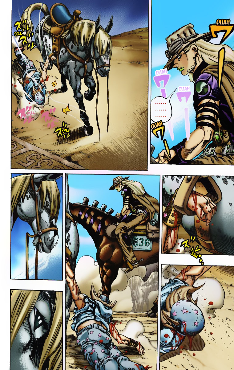 Read JoJo_s Bizarre Adventure Part 7 Steel Ball Run Official Colored FR Manga Online