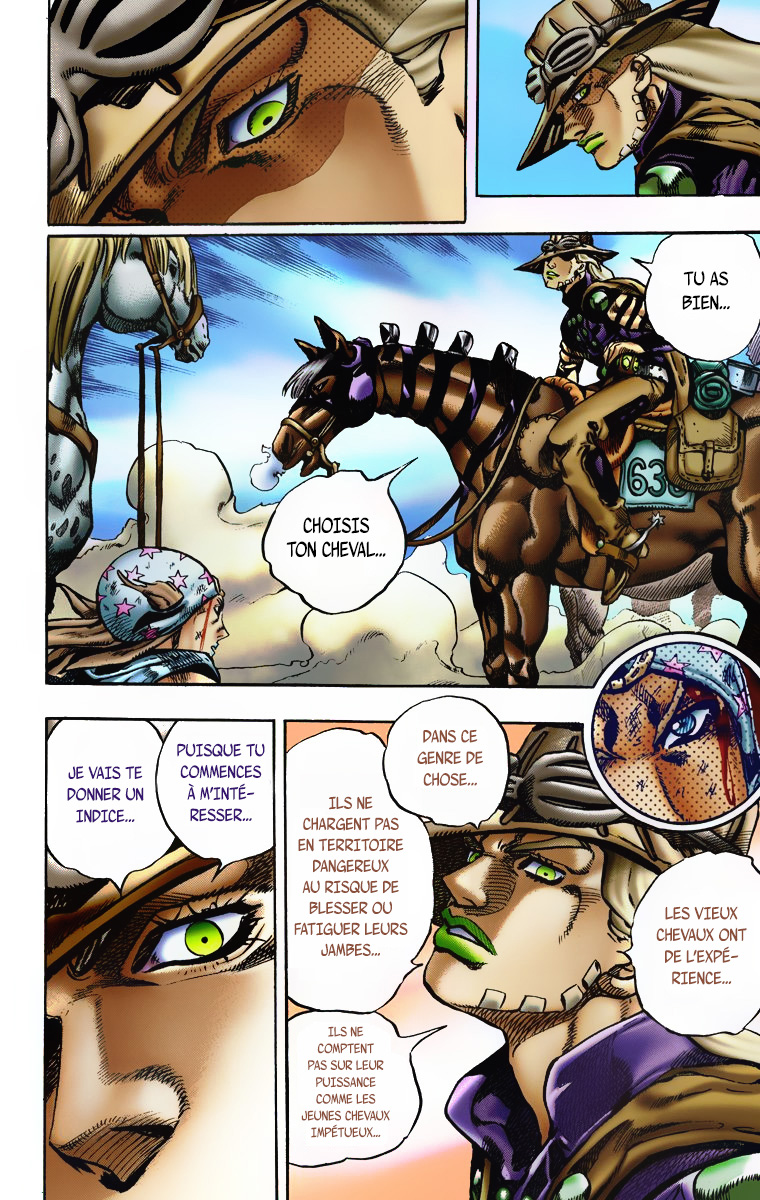 Read JoJo_s Bizarre Adventure Part 7 Steel Ball Run Official Colored FR Manga Online