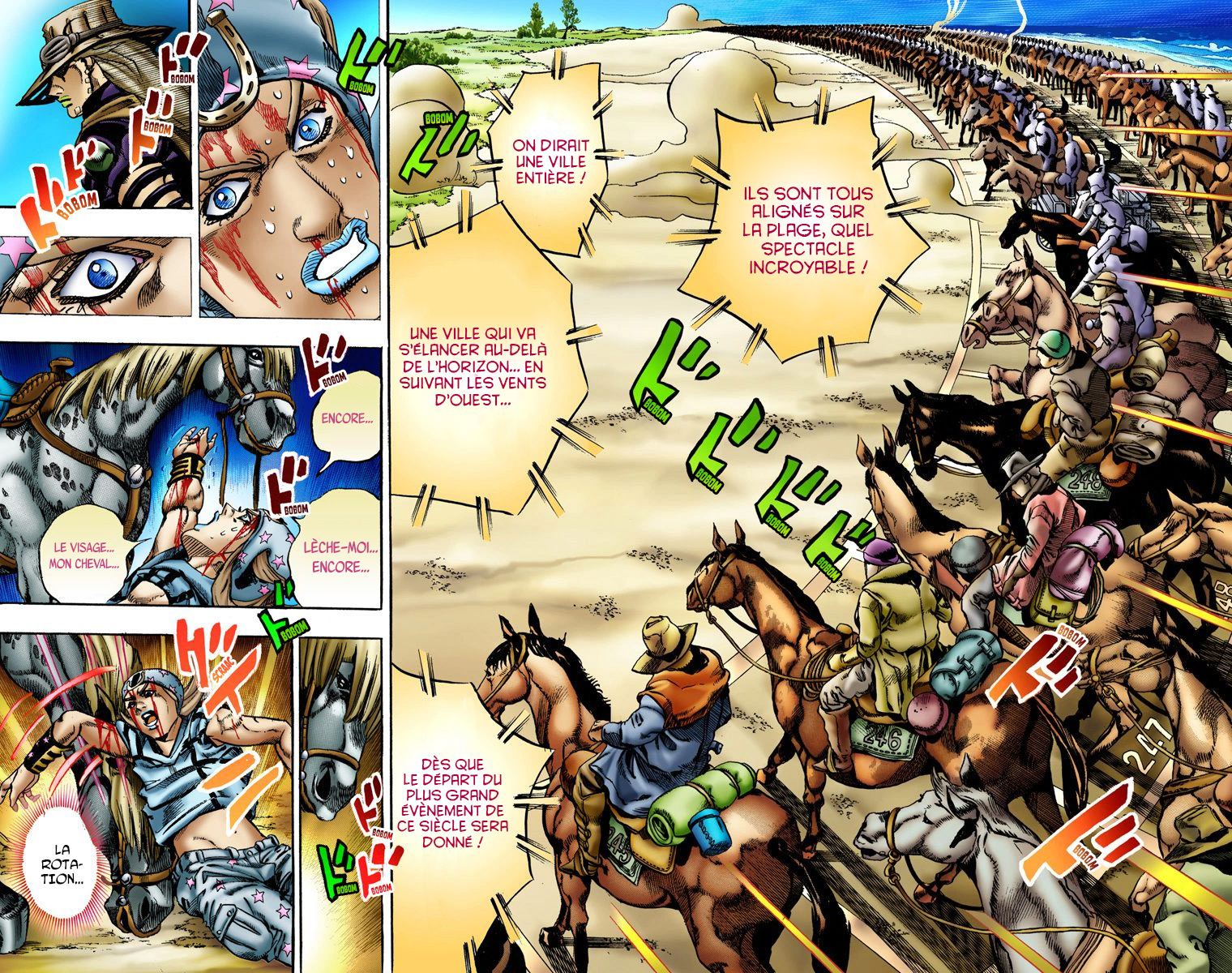 Read JoJo_s Bizarre Adventure Part 7 Steel Ball Run Official Colored FR Manga Online