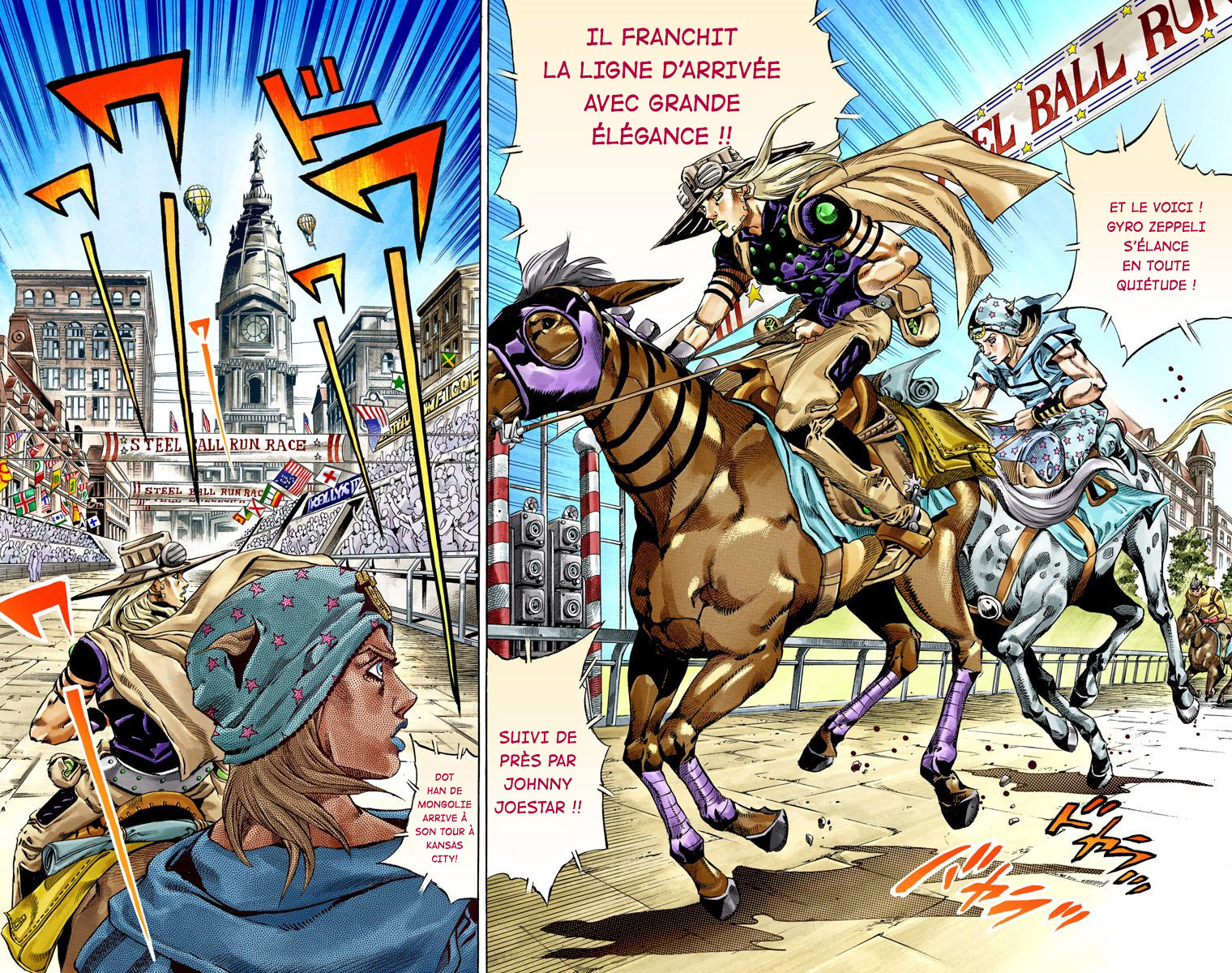 Read JoJo_s Bizarre Adventure Part 7 Steel Ball Run Official Colored FR Manga Online