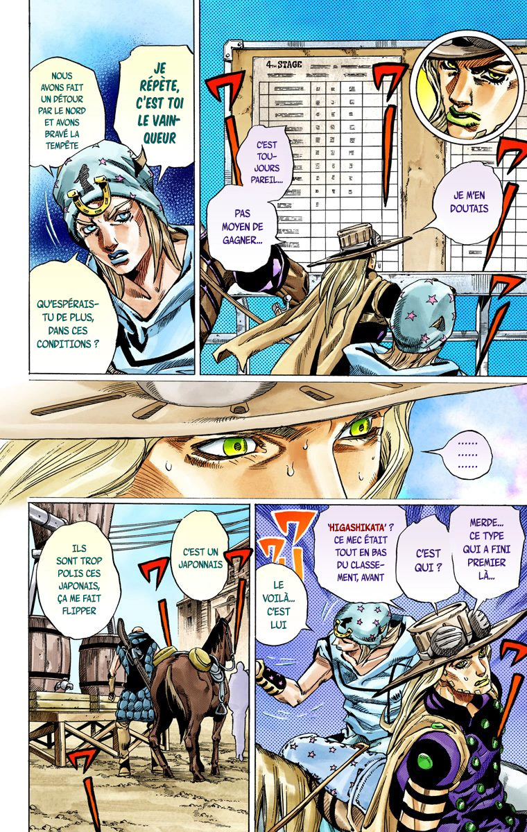 Read JoJo_s Bizarre Adventure Part 7 Steel Ball Run Official Colored FR Manga Online