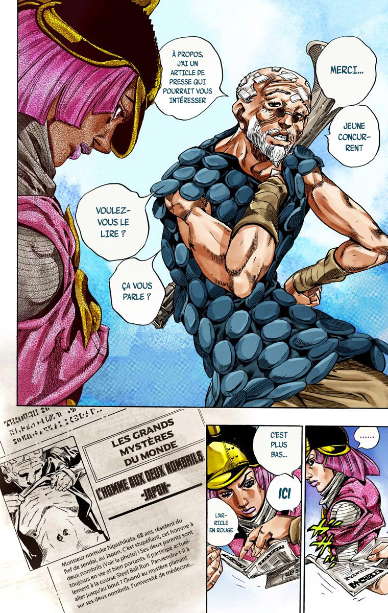 Read JoJo_s Bizarre Adventure Part 7 Steel Ball Run Official Colored FR Manga Online