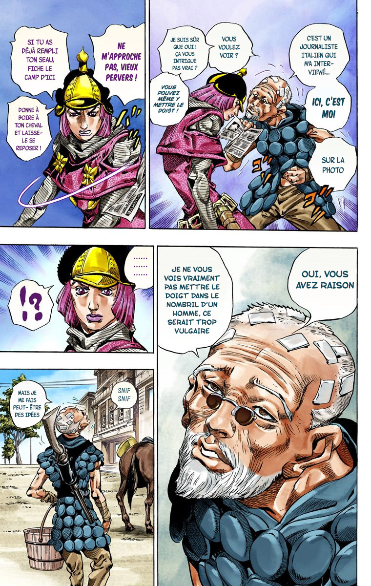 Read JoJo_s Bizarre Adventure Part 7 Steel Ball Run Official Colored FR Manga Online