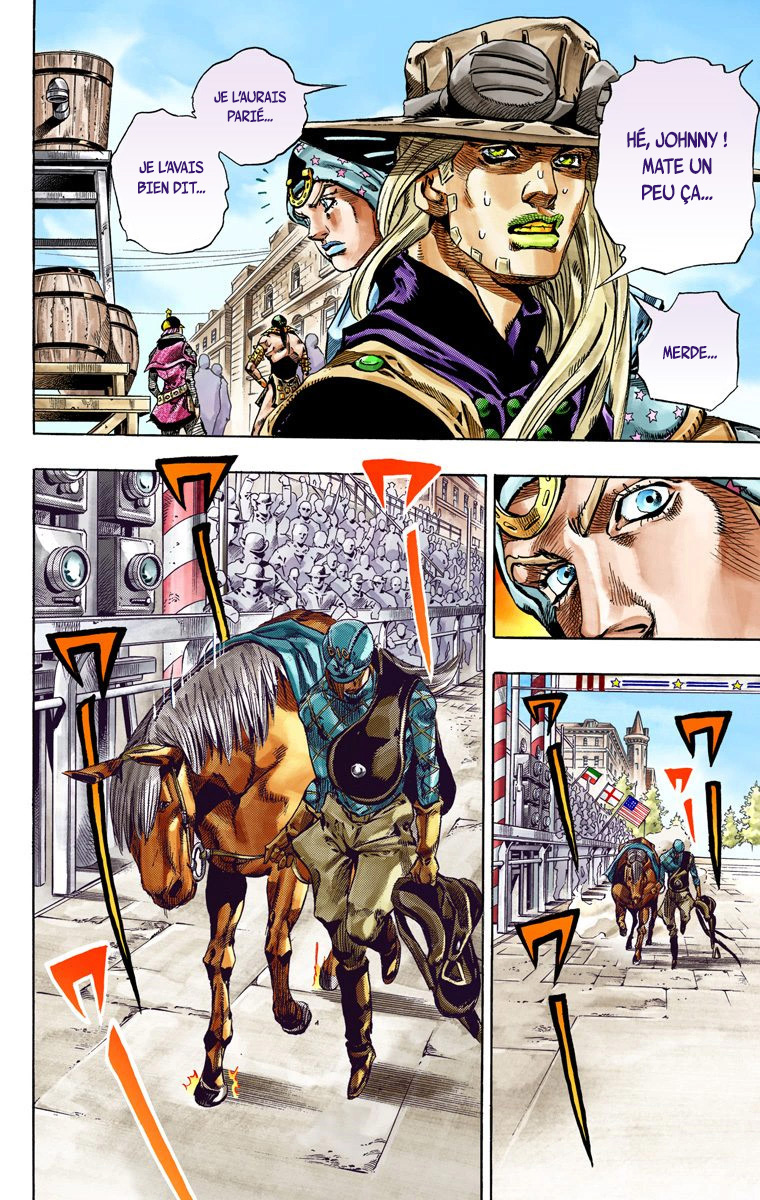Read JoJo_s Bizarre Adventure Part 7 Steel Ball Run Official Colored FR Manga Online