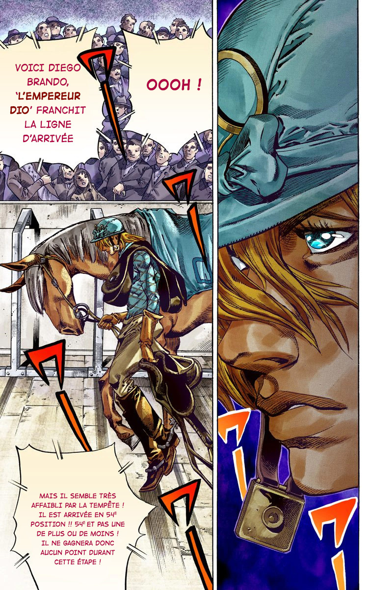 Read JoJo_s Bizarre Adventure Part 7 Steel Ball Run Official Colored FR Manga Online