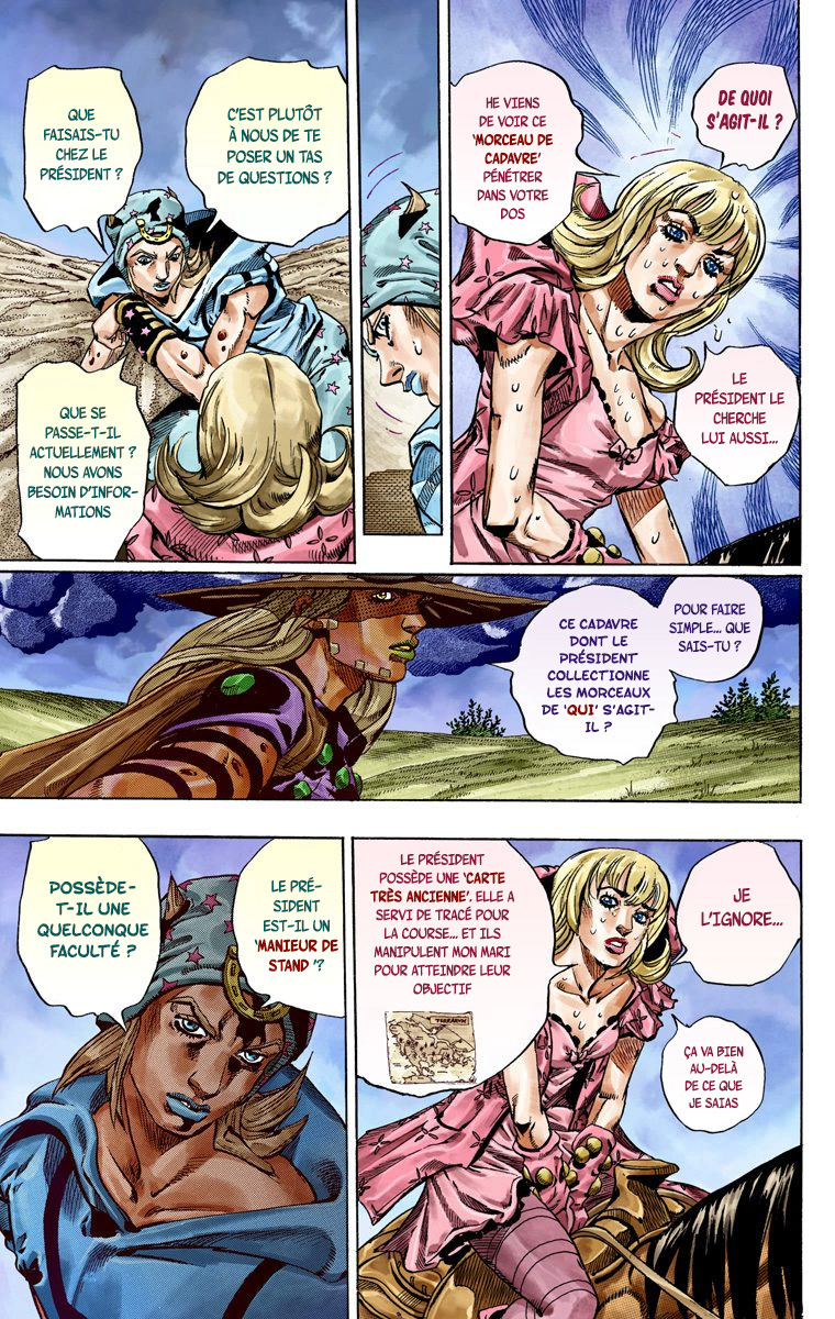 Read JoJo_s Bizarre Adventure Part 7 Steel Ball Run Official Colored FR Manga Online