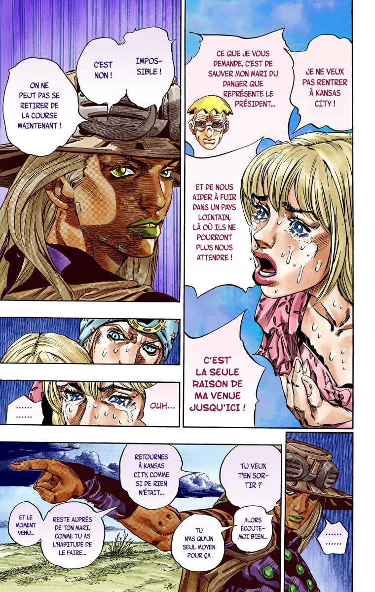 Read JoJo_s Bizarre Adventure Part 7 Steel Ball Run Official Colored FR Manga Online