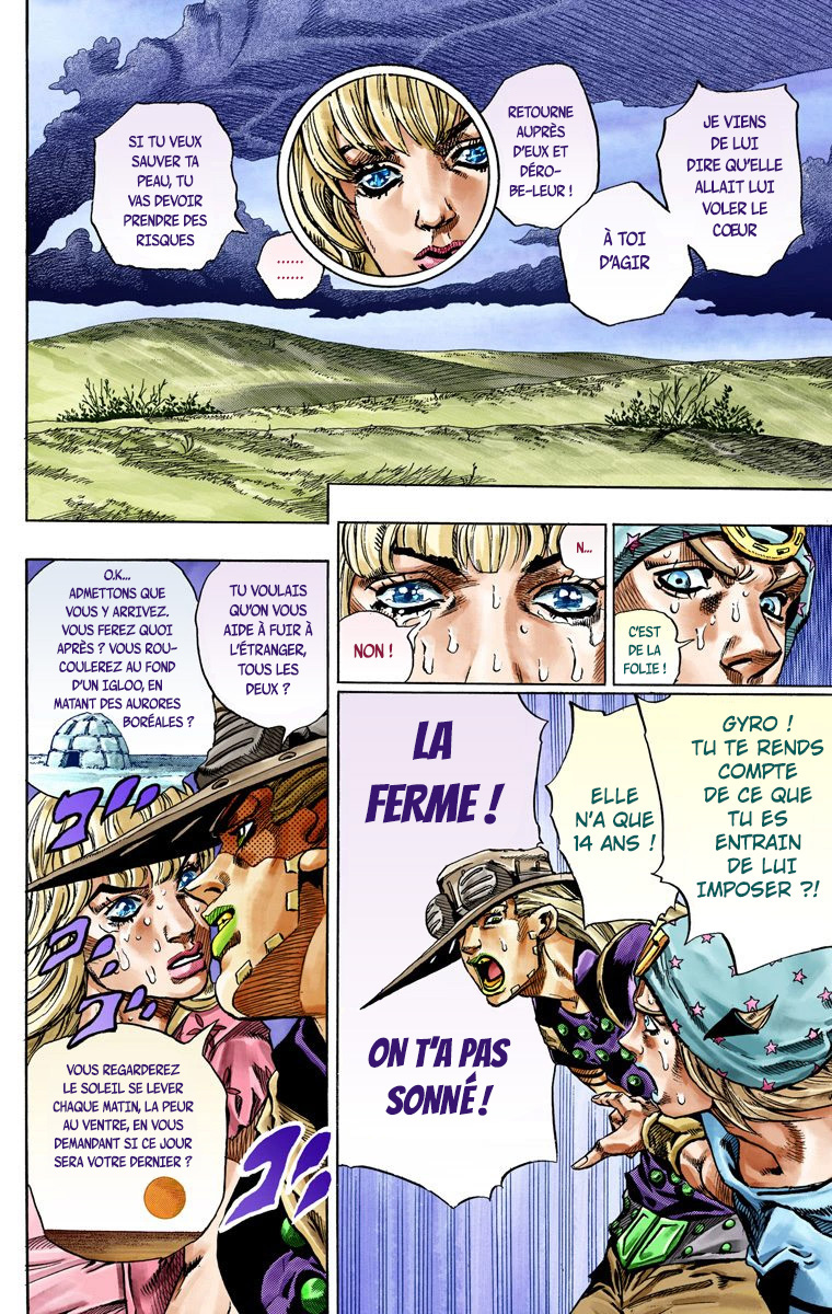 Read JoJo_s Bizarre Adventure Part 7 Steel Ball Run Official Colored FR Manga Online