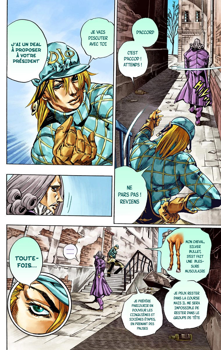 Read JoJo_s Bizarre Adventure Part 7 Steel Ball Run Official Colored FR Manga Online