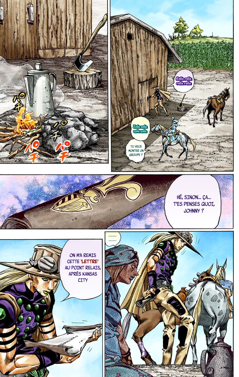 Read JoJo_s Bizarre Adventure Part 7 Steel Ball Run Official Colored FR Manga Online