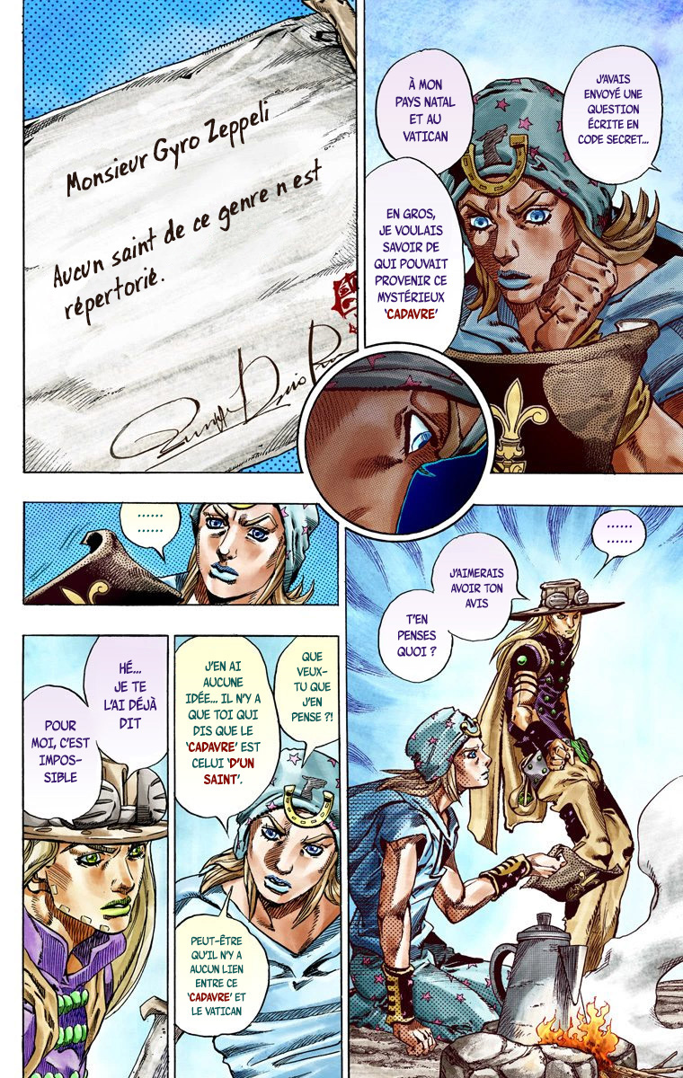 Read JoJo_s Bizarre Adventure Part 7 Steel Ball Run Official Colored FR Manga Online