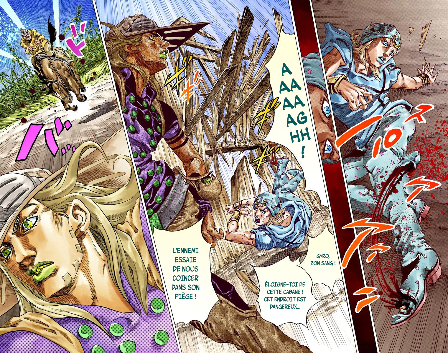 Read JoJo_s Bizarre Adventure Part 7 Steel Ball Run Official Colored FR Manga Online