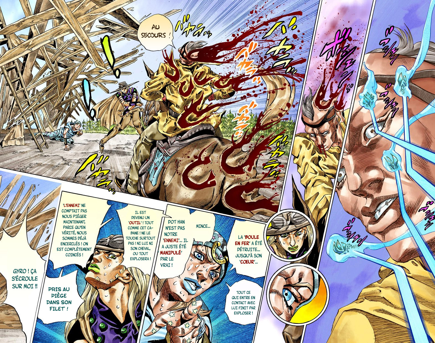 Read JoJo_s Bizarre Adventure Part 7 Steel Ball Run Official Colored FR Manga Online