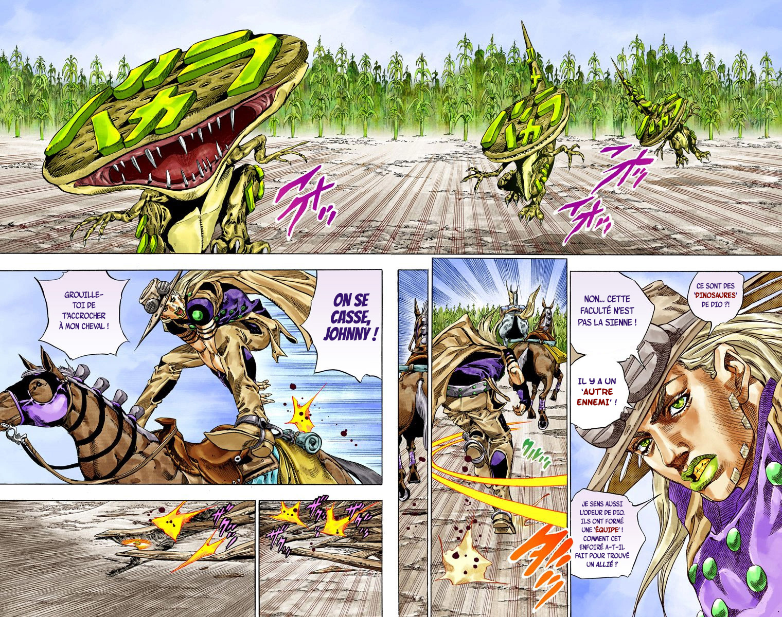 Read JoJo_s Bizarre Adventure Part 7 Steel Ball Run Official Colored FR Manga Online