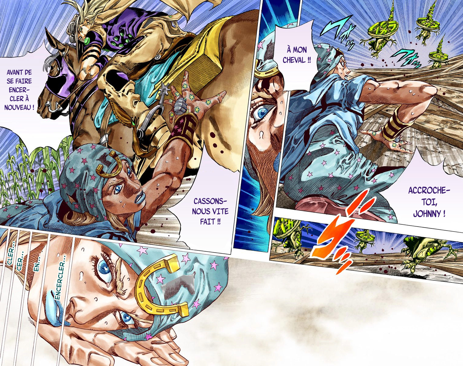 Read JoJo_s Bizarre Adventure Part 7 Steel Ball Run Official Colored FR Manga Online