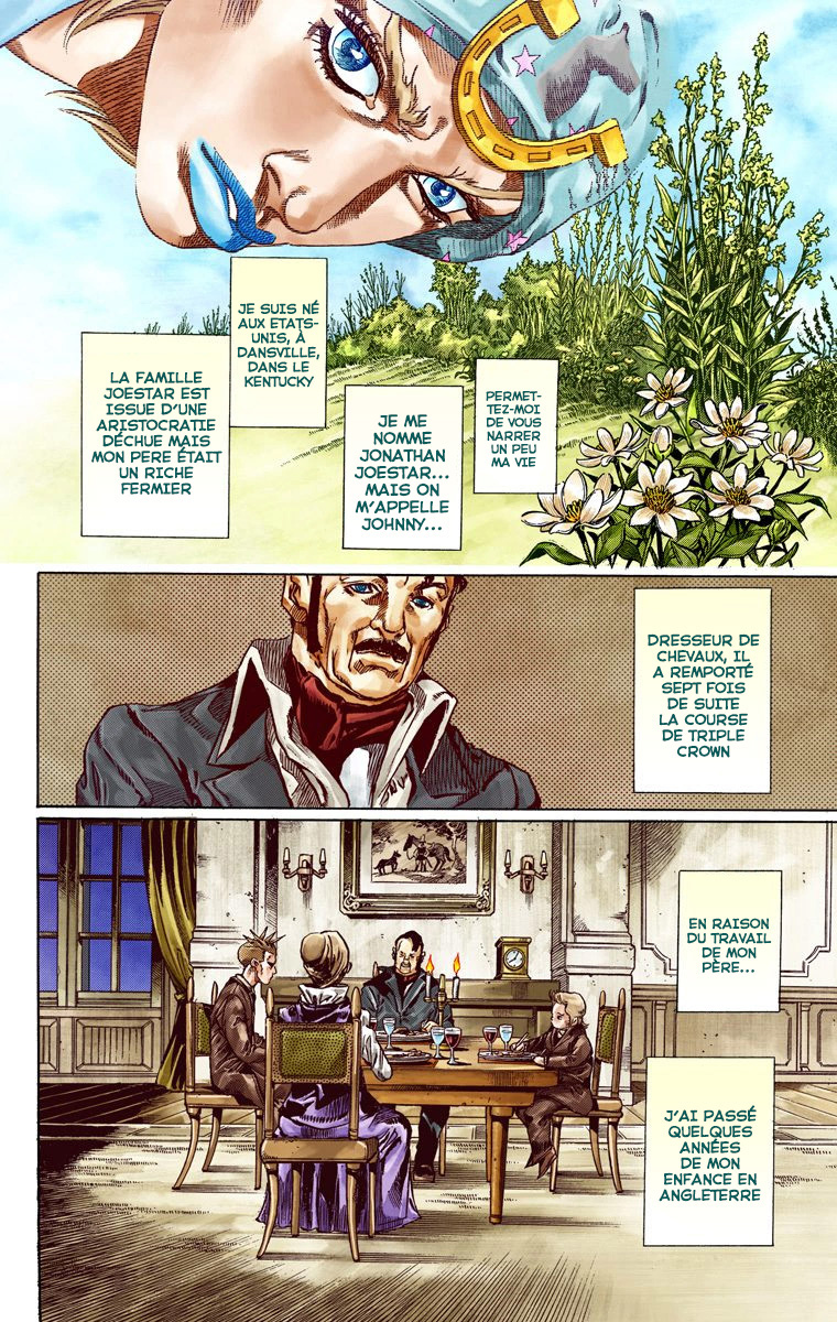 Read JoJo_s Bizarre Adventure Part 7 Steel Ball Run Official Colored FR Manga Online